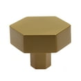 thumbnail image 1 of GlideRite 1-1/2 Inch Solid Hexagon Satin Gold Cabinet Knob, 1 of 6
