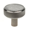 thumbnail image 1 of GlideRite 1-1/2 Inch Solid Round Knurled Satin Nickel Cabinet Knob, 1 of 3