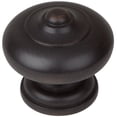 thumbnail image 1 of GlideRite  5-Pack 1-1/2 in. Oil Rubbed Bronze Round Mushroom Cabinet Knobs - Oil Rubbed Bronze, 1 of 5