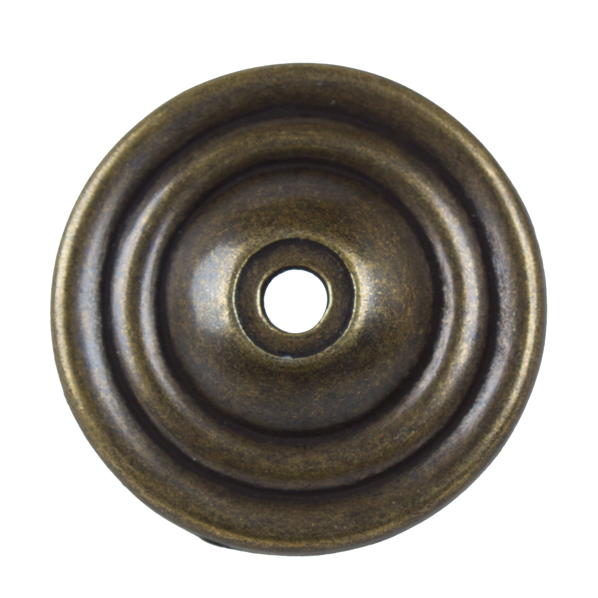 1-1/2 in. Weathered Nickel Round Thin Classic Cabinet Knob Backplate (10-Pack) 1-1/2 in. Weathered Nickel Round Thin Classic Cabinet Knob Backplate (10-Pack)