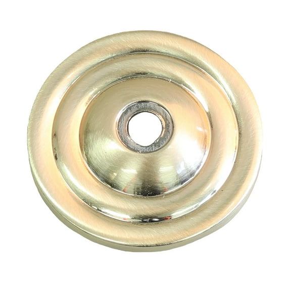 GlideRite 1-1/2 in. Round Thin Classic Cabinet Backplate, Champagne Gold - 5061-CHPG, 1 Pack