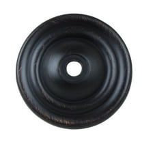 GlideRite 1-1/2 in. Round Thin Classic Cabinet Backplates, Oil Rubbed Bronze, Pack of 10