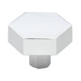 thumbnail image 1 of GlideRite 1-1/2 in. Solid Hexagon Cabinet Knobs, Polished Chrome, Pack of 5, 1 of 3
