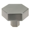 thumbnail image 1 of GlideRite 1-1/2 in. Solid Hexagon Cabinet Knobs, Satin Nickel, Pack of 10, 1 of 4