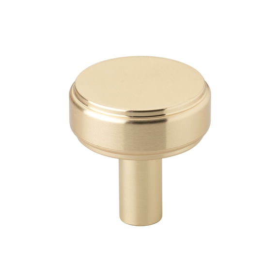GlideRite 1-1/2 in. Solid Round Cabinet Knob, Champagne Gold