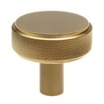 thumbnail image 1 of GlideRite 1-1/2 in. Solid Round Knurled Cabinet Knob, Satin Gold, Pack of 25, 1 of 2