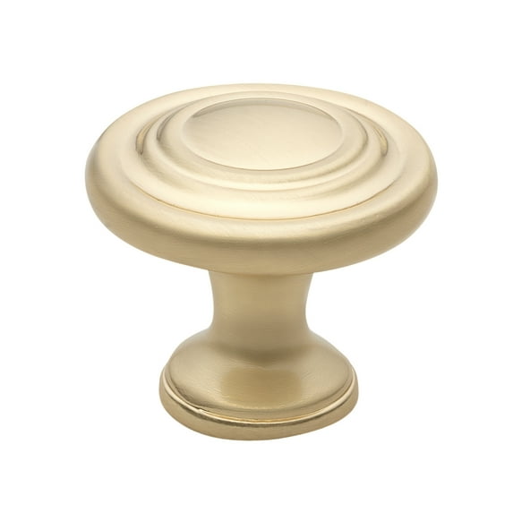 GlideRite 1-1/4 in. Classic Round Cabinet Knob, Champagne Gold - 5415-CHPG, 10 Pack
