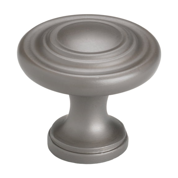 GlideRite 1-1/4 in. Classic Round Cabinet Knob, Graphite Gray - 5415-GPH, 1 Pack