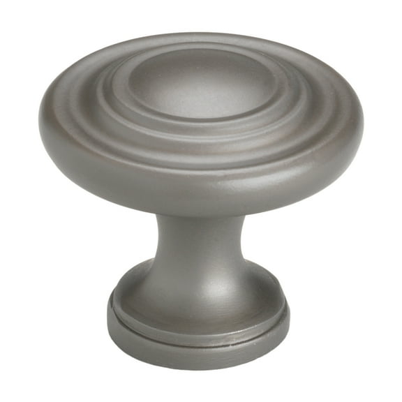 GlideRite 1-1/4 in. Classic Round Cabinet Knob, Graphite Gray - 5415-GPH, 1 Pack