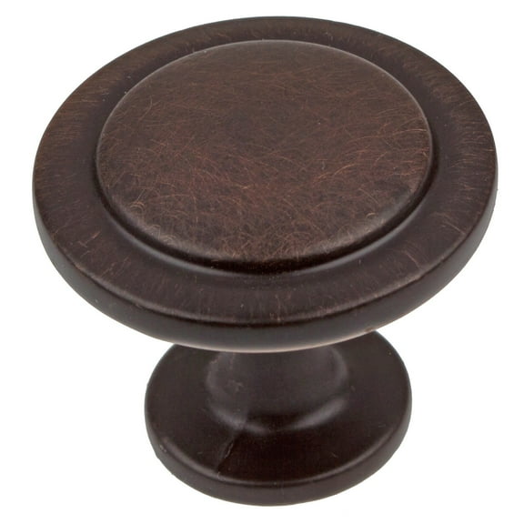 GlideRite 1-1/4 in. Classic Round Ring Cabinet Knobs, Oil Rubbed Bronze, Pack of 10
