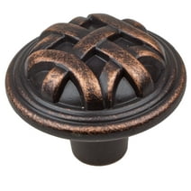 GlideRite 1-1/4 in. Round Braided Cabinet Knob, Oil Rubbed Bronze, Pack of 10