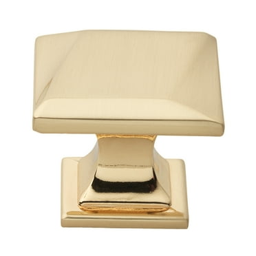 GlideRite 1-1/4 in. Square Twisted Drawer Cabinet Knob, Champagne Gold - 5865-CHPG, 1 Pack