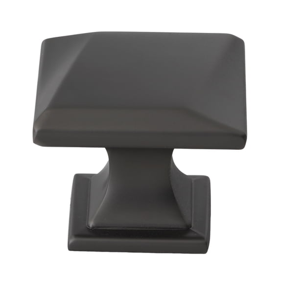GlideRite 1-1/4 in. Square Twisted Drawer Cabinet Knob, Graphite Gray - 5865-GPH, 1 Pack