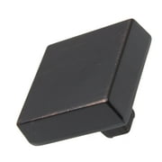 GlideRite 1-1/8 In. Modern Square Cabinet Knob, Oil Rubbed Bronze, Pack of 10