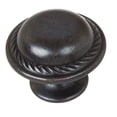 thumbnail image 1 of GlideRite 1-1/8 Inch Rustic Round Rope Cabinet Knob, Oil Rubbed Bronze, 1 of 5