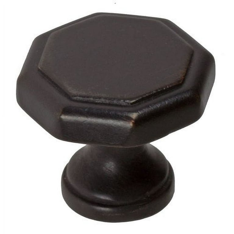GlideRite 1-1/2 in. Solid Hexagon Cabinet Knobs, Oil Rubbed Bronze, Pack of 10 GlideRite 1-1/2 in. Solid Hexagon Cabinet Knobs, Oil Rubbed Bronze, Pack of 10