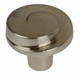 thumbnail image 1 of GlideRite 1-1/8 in. Classic Swirl Wave Cabinet Knob, Satin Nickel, 1 of 5