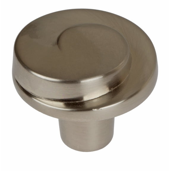 GlideRite 1-1/8 in. Classic Swirl Wave Cabinet Knobs, Satin Nickel, Pack of 25