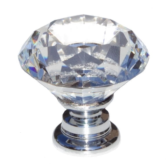 GlideRite 1-1/8 in. Diamond Crystal Cabinet Knobs, Pack of 25
