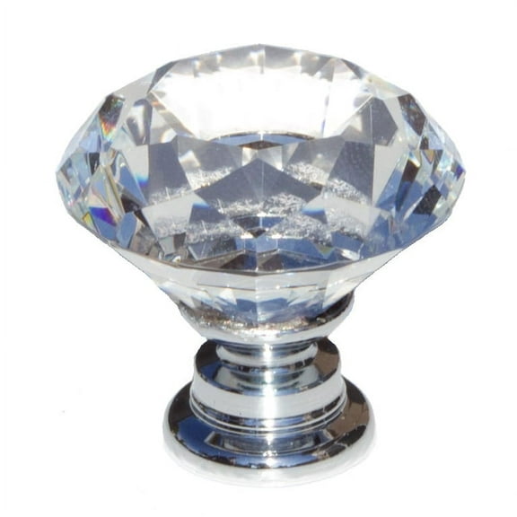 GlideRite 1-1/8 in. Diamond Crystal Cabinet Knobs, Pack of 5