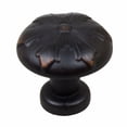thumbnail image 1 of GlideRite 1-1/8 in. Round Snowflake Cabinet Knob, Oil Rubbed Bronze, Pack of 5, 1 of 4