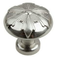thumbnail image 1 of GlideRite 1-1/8 in. Round Snowflake Cabinet Knob, Satin Nickel, Pack of 5, 1 of 5