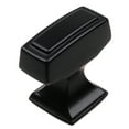 thumbnail image 1 of GlideRite 1-1/8 in. Transition Style Rectangle Cabinet Knob, Matte Black, 1 of 5