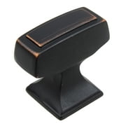 GlideRite 1-1/8 in. Transition Style Rectangle Cabinet Knob, Oil Rubbed Bronze, Pack of 10