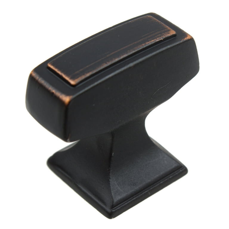 GlideRite 1-1/8 in. Transition Style Rectangle Cabinet Knob, Satin Nickel, Pack of 25 GlideRite 1-1/8 in. Transition Style Rectangle Cabinet Knob, Satin Nickel, Pack of 25