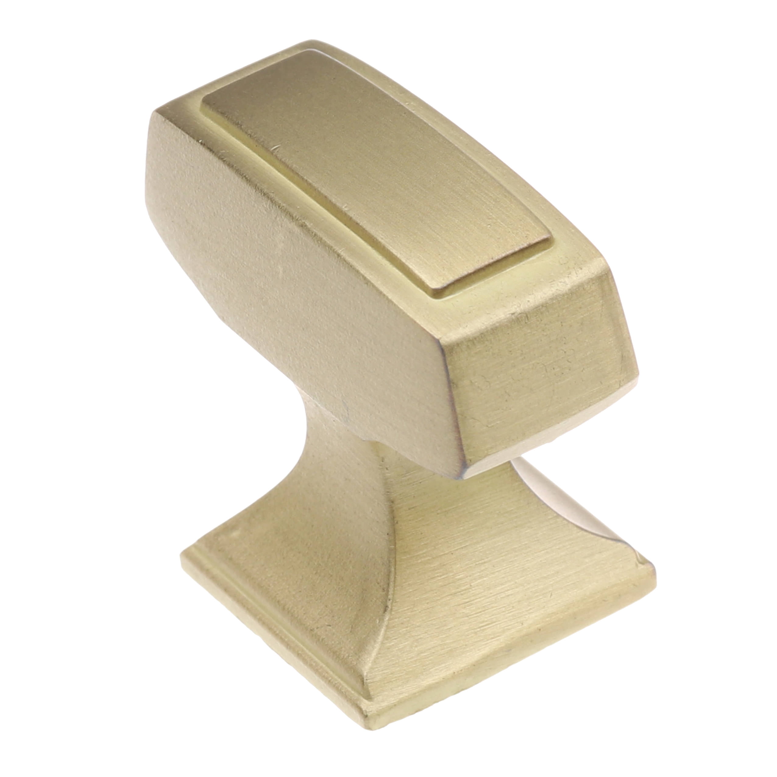Satin Gold Rectangular Zinc Cabinet Knob Multipack