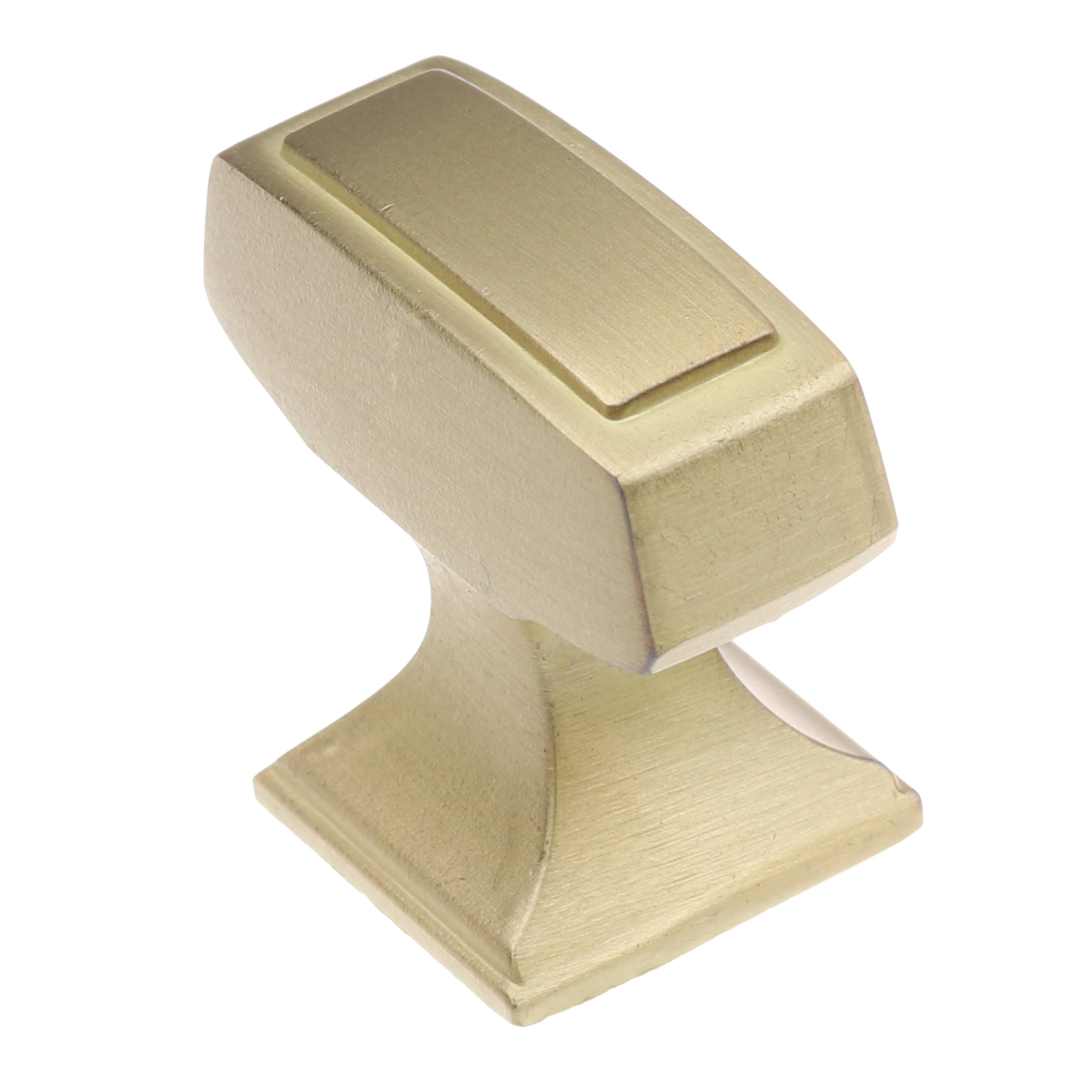 GlideRite 1-1/8 in. Transition Style Rectangle Cabinet Knob, Satin Gold, Pack of 10 - image 1 of 5