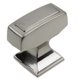thumbnail image 1 of GlideRite 1-1/8 in. Transition Style Rectangle Cabinet Knob, Satin Nickel, 1 of 5