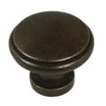 thumbnail image 1 of GlideRite 1.125 in. Round Ring Classic Cabinet Knobs Antique Brass, Pack of 10, 1 of 5