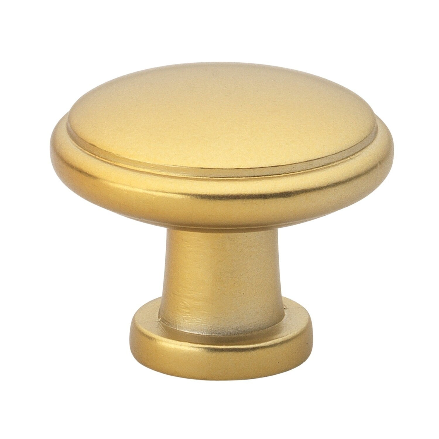 GlideRite 1.125 in. Round Ring Classic Cabinet Knobs, Brass Gold, Pack of 10