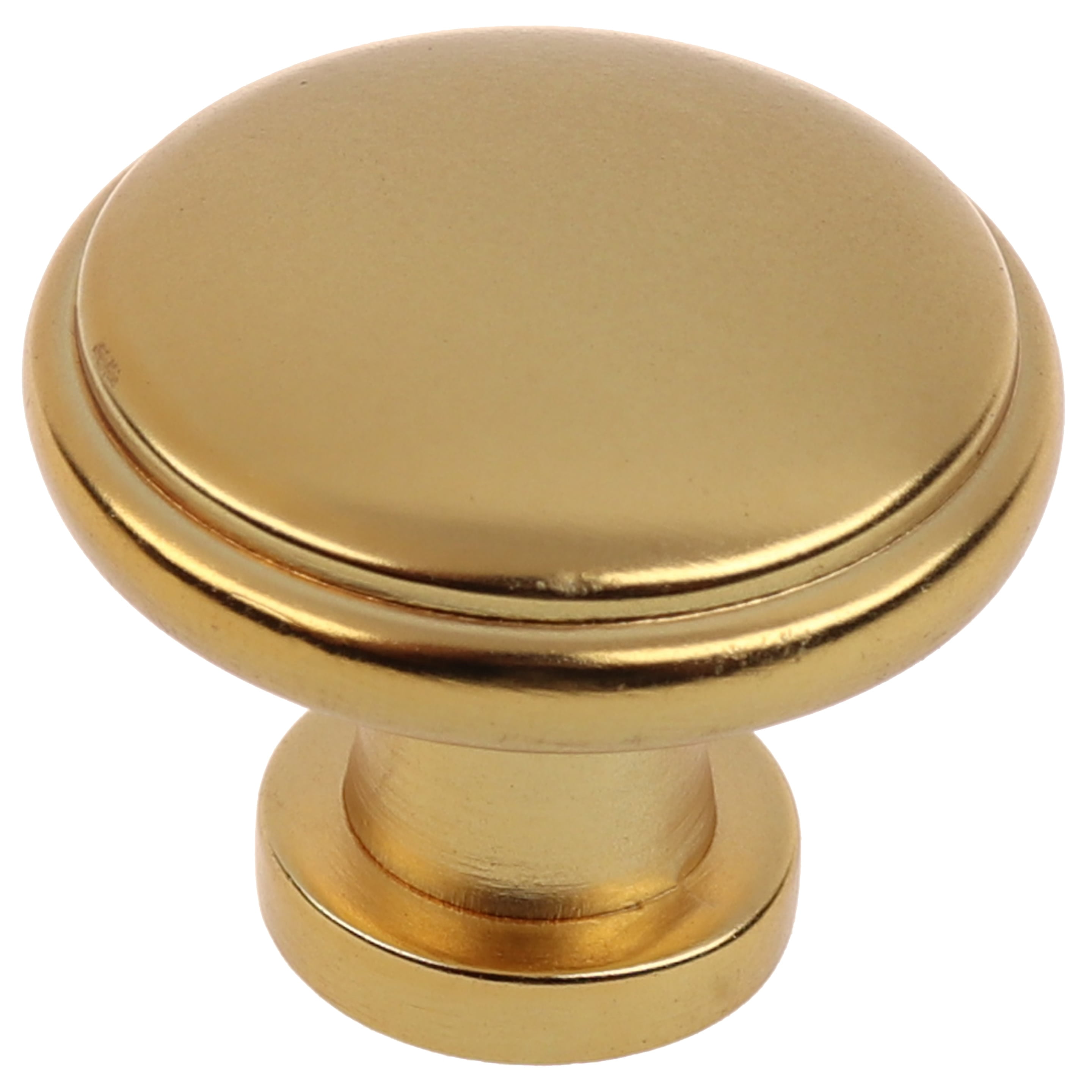 GlideRite 1.125 in. Round Ring Classic Cabinet Knobs, Brass Gold, Pack of 5