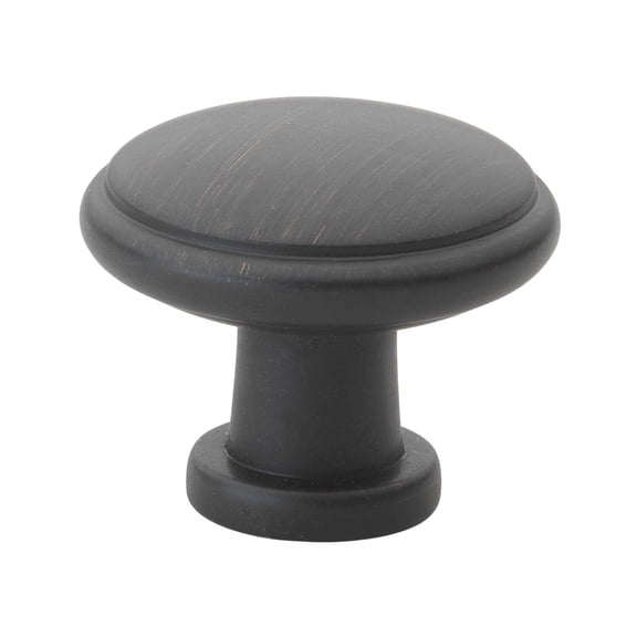 GlideRite 1.125 in. Round Ring Classic Cabinet Knobs, Oil Rubbed Bronze, Pack of 5