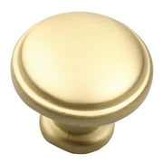 GlideRite 1.125 in. Round Ring Classic Cabinet Knobs Satin Gold, Pack of 10