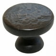 thumbnail image 1 of GlideRite 1.125 in. Round Rustic Hammered Cabinet Knobs, Oil Rubbed Bronze, Pack of 10, 1 of 5