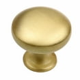 thumbnail image 1 of GlideRite 1.125 in. Solid Classic Round Cabinet Knob, Satin Gold, 1 of 5