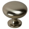 thumbnail image 1 of GlideRite 1.125 in. Solid Classic Round Cabinet Knob, Satin Nickel, 1 of 5