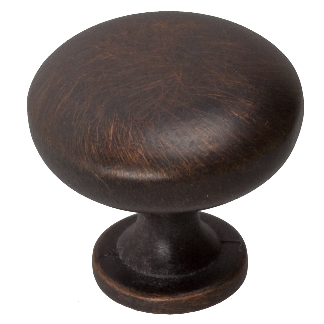 Oil Rubbed Bronze Round Cabinet Knobs with Mounting Hardware