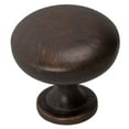thumbnail image 1 of GlideRite 1.125 in. Solid Classic Round Cabinet Knobs, Oil Rubbed Bronze, Pack of 5, 1 of 5