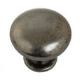 thumbnail image 1 of GlideRite 1.125 in. Solid Classic Round Cabinet Knobs, Weathered Nickel, Pack of 10, 1 of 5