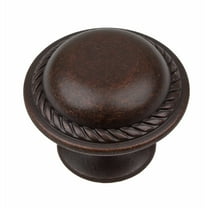 GlideRite  1.125-inch Oil Rubbed Bronze Round Rope Cabinet Knobs (Pack of 10)