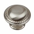 thumbnail image 1 of GlideRite  1.125-inch Satin Nickel Round Rope Cabinet Knobs (Pack of 10), 1 of 5