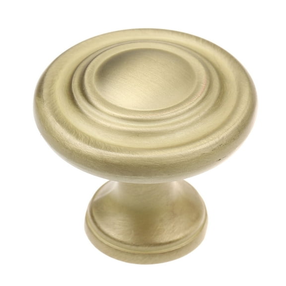 GlideRite 1.25 in. Classic Round Ring Cabinet Knob, Satin Gold