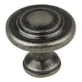thumbnail image 1 of GlideRite 1.25 in. Classic Round Ring Cabinet Knob, Weathered Nickel, 1 of 5