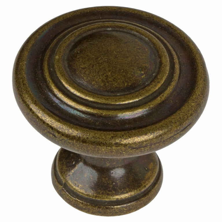 GlideRite 1.25 in. Classic Round Ring Cabinet Knobs, Oil Rubbed Bronze, Pack of 10 GlideRite 1.25 in. Classic Round Ring Cabinet Knobs, Oil Rubbed Bronze, Pack of 10