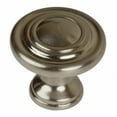 thumbnail image 1 of GlideRite 1.25 in. Classic Round Ring Cabinet Knobs, Satin Nickel, Pack of 25, 1 of 5