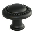 thumbnail image 1 of GlideRite 1.25 in. Round Beaded Cabinet Knobs, Matte Black, Pack of 5, 1 of 5